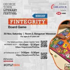 FINTEGRITY game and Malaysian Squirrel book launch at Georgetown Literary Festival